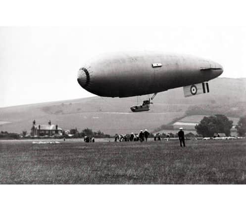 An airship at the station