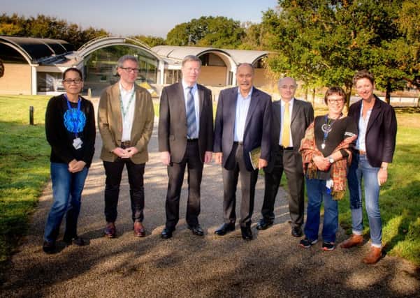 The Millennium Seed Bank at RBG Wakehurst West Sussex. Visit by High Commissioner of New Zealand Sir Jerry Mateparae. 5th October 2018.