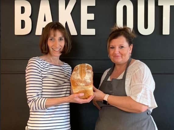 Linda Kianfar (left), owner of Foodhaven Bakery, and Sandra Harrison, manager of Bake Out in Lewes