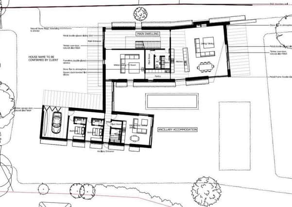 Site layout plans for a new replacement house south of Smugglers Lane, Bosham