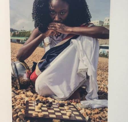 A staged self-portrait by Heather Agyepong