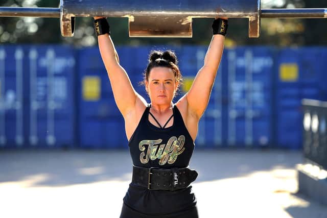 Gemma Ferguson, 33, from Burgess Hill, is competing for Worlds Strongest Woman 2018. Photo by Steve Robards