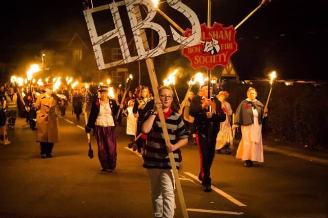 Hailsham Bonfire Society's celebrations. Photograph by Robert Shearing