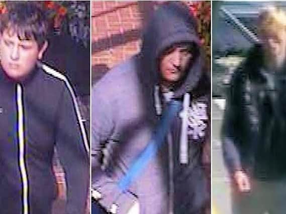 Do you recognise these three men? Picture supplied by Sussex Police