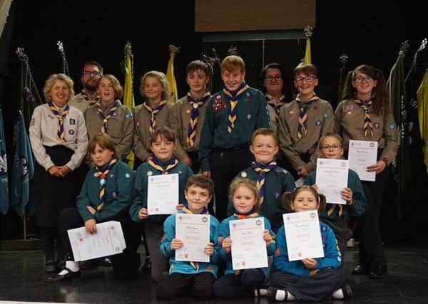 The 9th Bexhill Scout Group leader, Tracey Plim, with scout leaders and recipients of SENLAC District Scouts awards LBzhVWi9n3NCjQjNoAbU