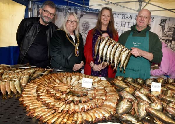 Herring Fair, Hastings.

L-R Peter Chowney (Leader of Hastings Council), Judy Rogers (Mayor of Hastings), Cllr Kim Forward and Sonny Elliot owner of Rock A Nore Fisheries. SUS-171118-140529001