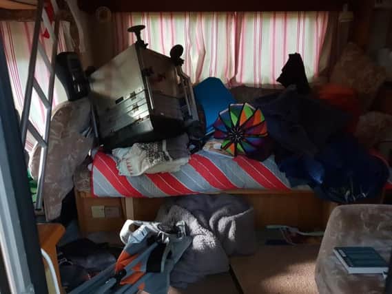 Graham Cridland's motorhome was ransacked during the theft