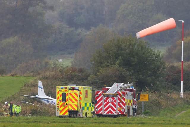 A plane has crashed at Shoreham Airport.