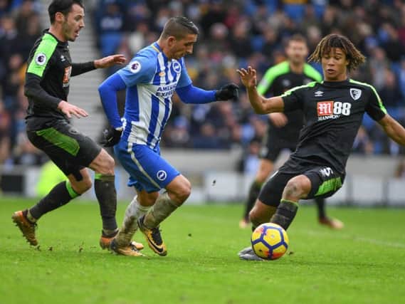 Action from Brighton's match with Bournemouth last season. Picture by PW Sporting Photography
