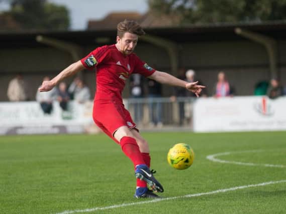 Kieron Pamment in action for Worthing. Picture by Marcus Hoare