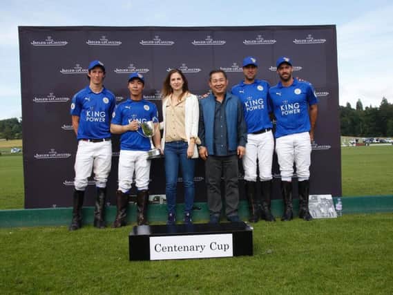 Vichai Srivaddhanaprabha with his King Power Foxes polo team at Cowdray Park / Picture by Clive Bennett