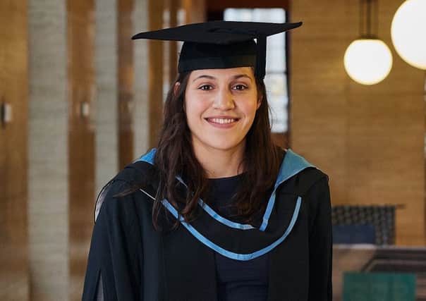Sarah Solomon battled through bereavement, anorexia and depression to get to university. She graduated on what would have been her late father's birthday SUS-181211-112622001