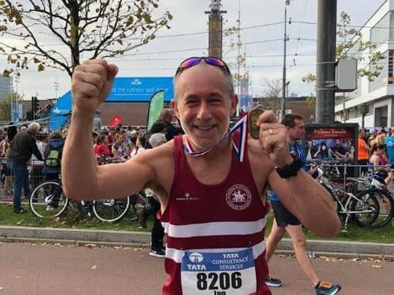 Ian Dumbrell at the Amsterdam Marathon.