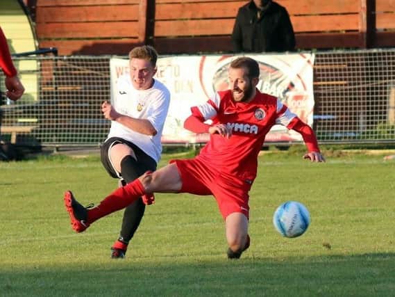 Action from Horsham YMCA's 1-0 away defeat to Pagham in the SCFL Premier Division on Saturday. Picture by Roger Smith.