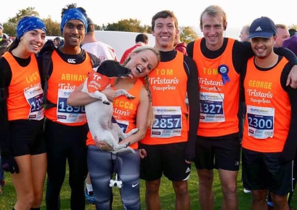 Rebecca took on Beachy Head Marathon with friends in Tristan's memory