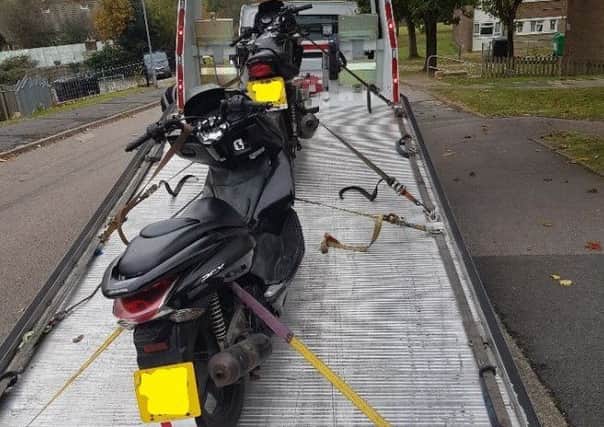 The stolen motorbikes were recovered by police on Tuesday. Picture: Hastings Police