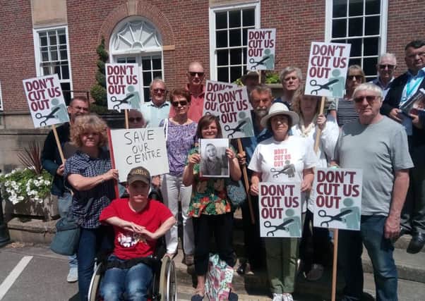 Protest against proposed closure of Chichester's Wrenford Centre back in June