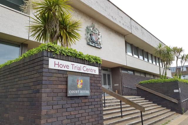 They appeared at Hove Crown Court today