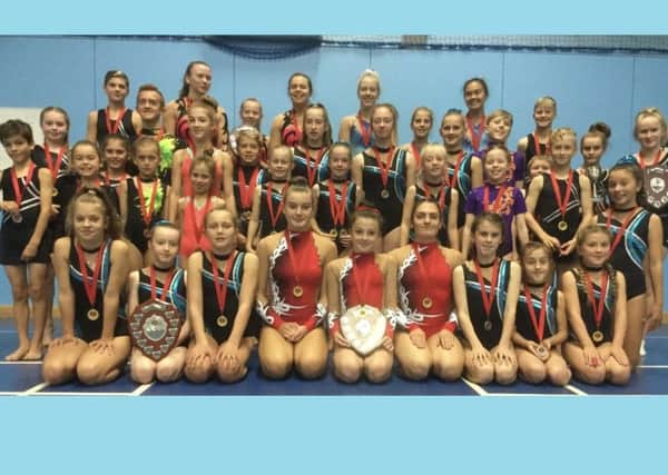 Hollington Gymnastics Club's successful competitors in the Sussex Championships