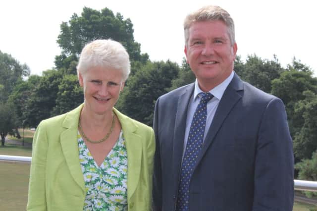 Paul Riley Worthing College and Shelagh Legrave OBE SUS-180725-153310001