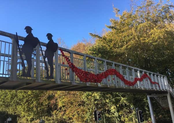The poignant tribute created by pupils at Kingslea Primary School in Horsham