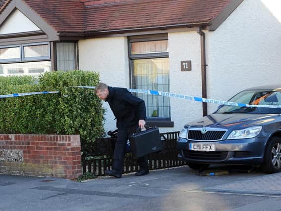 A 54-year-old man died in Southcroft Road, Gosport. Picture: Sarah Standing