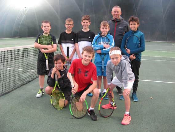 The line-up for Chichester's 12-and-under tournament