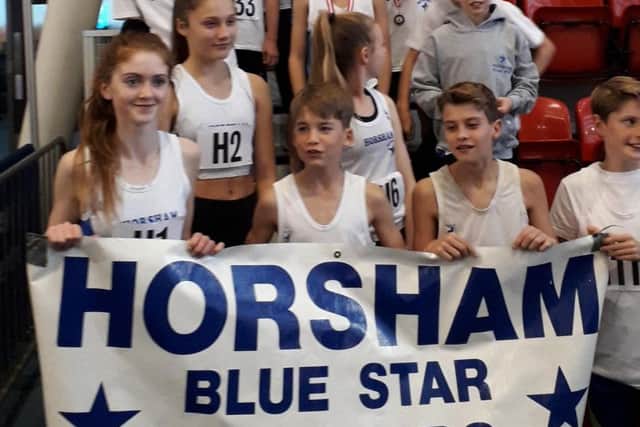 Some of the Horsham Blue Star Harriers team