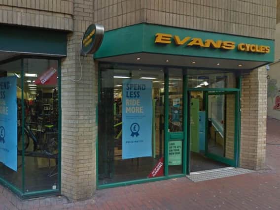 The Evans Cycles store in Brighton - courtesy of Google Street View