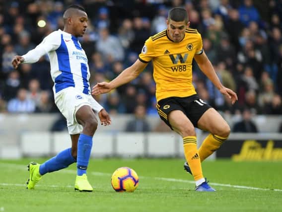 Albion winger Jose Izquierdo in action against Wolves last week. Picture by PW Sporting Photography