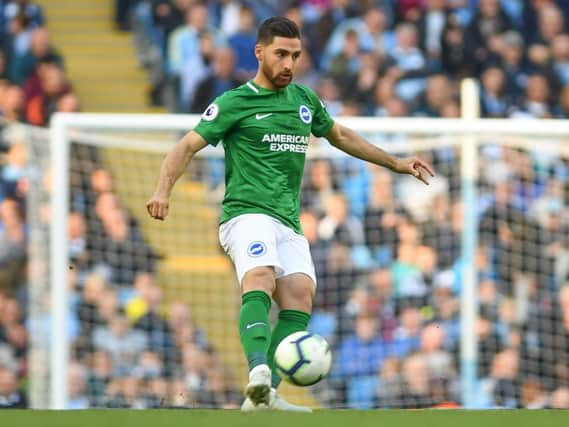Alireza Jahanbakhsh made his third successive Premier League start this afternoon. Picture by PW Sporting Photography
