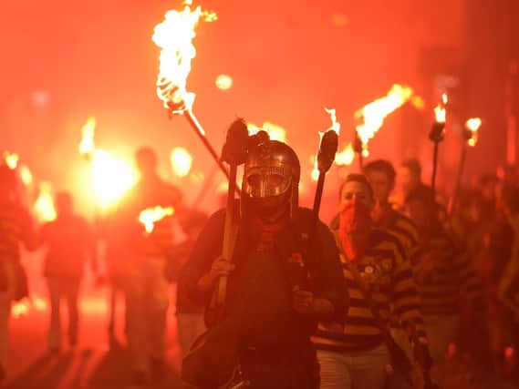 Last year's Lewes Bonfire. Photograph by Peter Cripps