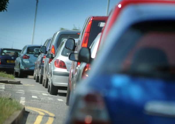 An accident at the Buck Barn crossroads is causing traffic on the A24
