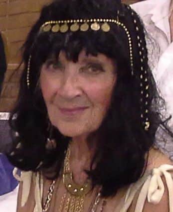 Best costumer winner Jane Bristow, dressed as Cleopatra