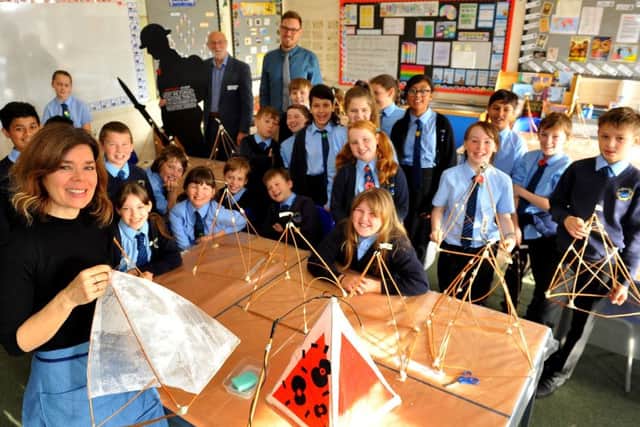 Lanterns are being made by pupils at Warden Park Primary in Haywards Heath. Photo by Steve Robards