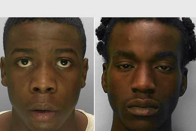 Bridge (left) was convicted of murder, while Onofeghare was convicted of manslaughter by majority verdict. Picture: Sussex Police