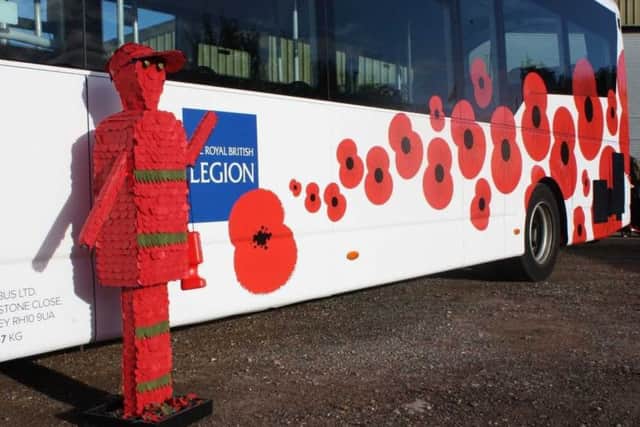 The poppy bus. Picture: Brighton and Hove Buses
