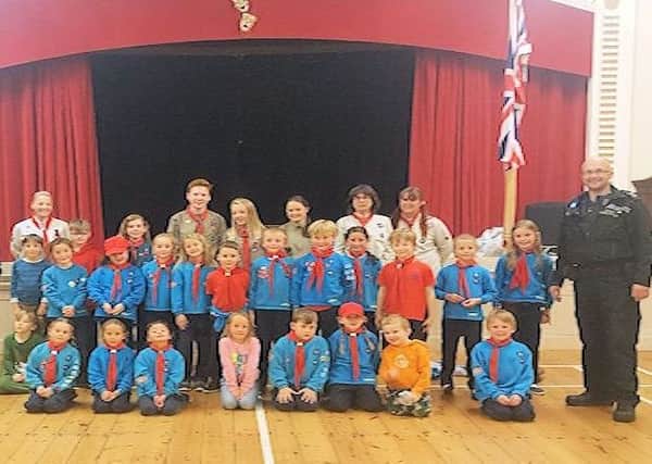Ninfield Scouts have been boosted by a Sussex Police donation. Picture: Sussex Police