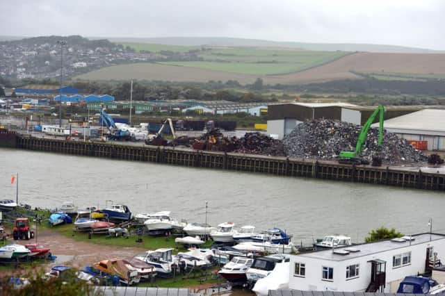 A number of people were found in a lorry which had just arrived in Newhaven port, photo by Peter Cripps