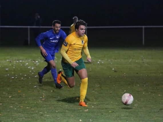 Lee Harding made his Horsham return against Storrington in the Sussex Senior Cup. Picture by John Lines