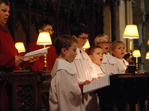 Some of the members of the Chichester Cathedral Choir. Picture contributed