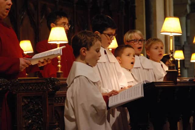 Some of the members of the Chichester Cathedral Choir. Picture contributed