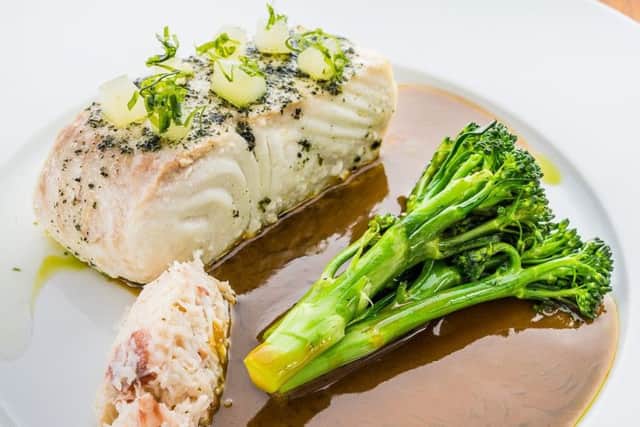 Halibut with a lemongrass bisque. Photo by Paul Winch-Furness..