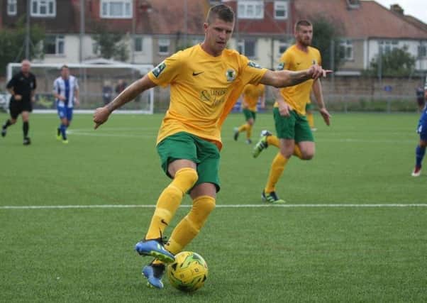 Chris Smith got the goal in Horsham's 1-0 win over Herne Bay. Picture by John Lines