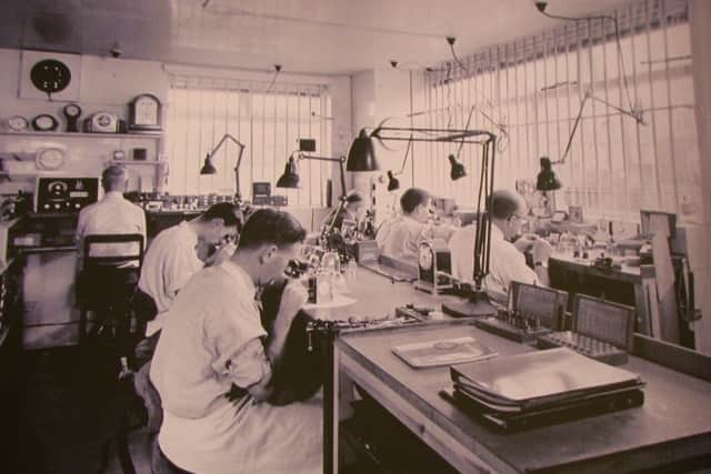 G.H. Pressley & Sons watch workshop in the 1960s