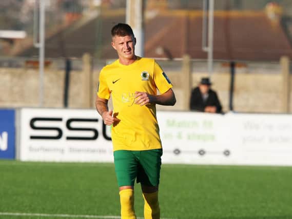 Chris Smith scored Horsham's winner against Potters Bar Town in the FA Trophy. dm18102955a
