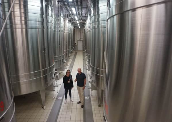 Richard with Manon, one of the wine-makers at Champagne de Barfontarc