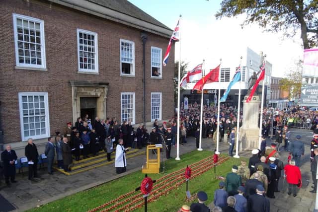 The Garden of Remembrance at Worthing Town Hall. Pic: Eddie Mitchell