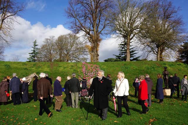 Priory Park commemoration. Picture contributed