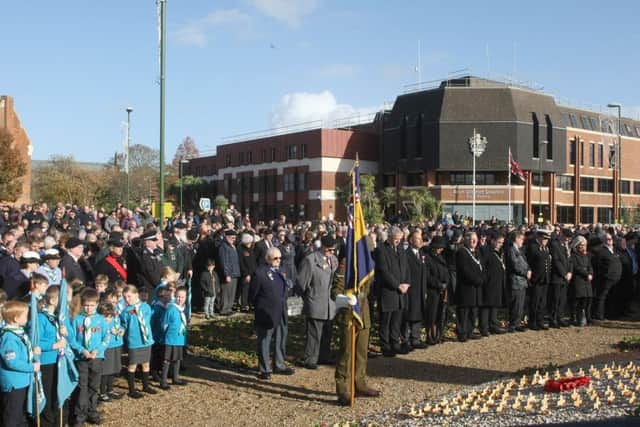 The Littlehampton Remembrance Day service. Photo by Derek Martin DM18110982a